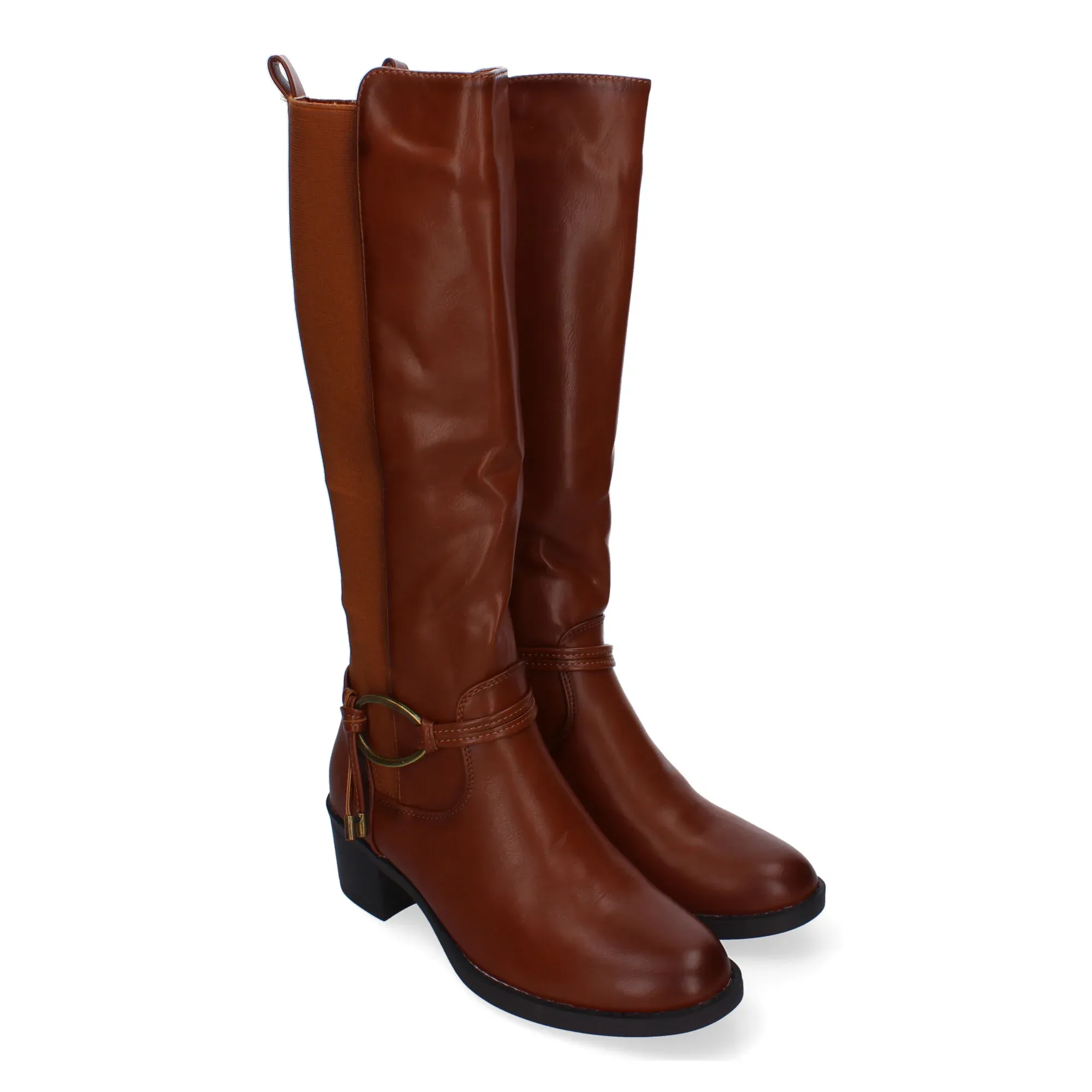 Botas Camel Tacón Mujer Cleopatra 003 - Imagen 2