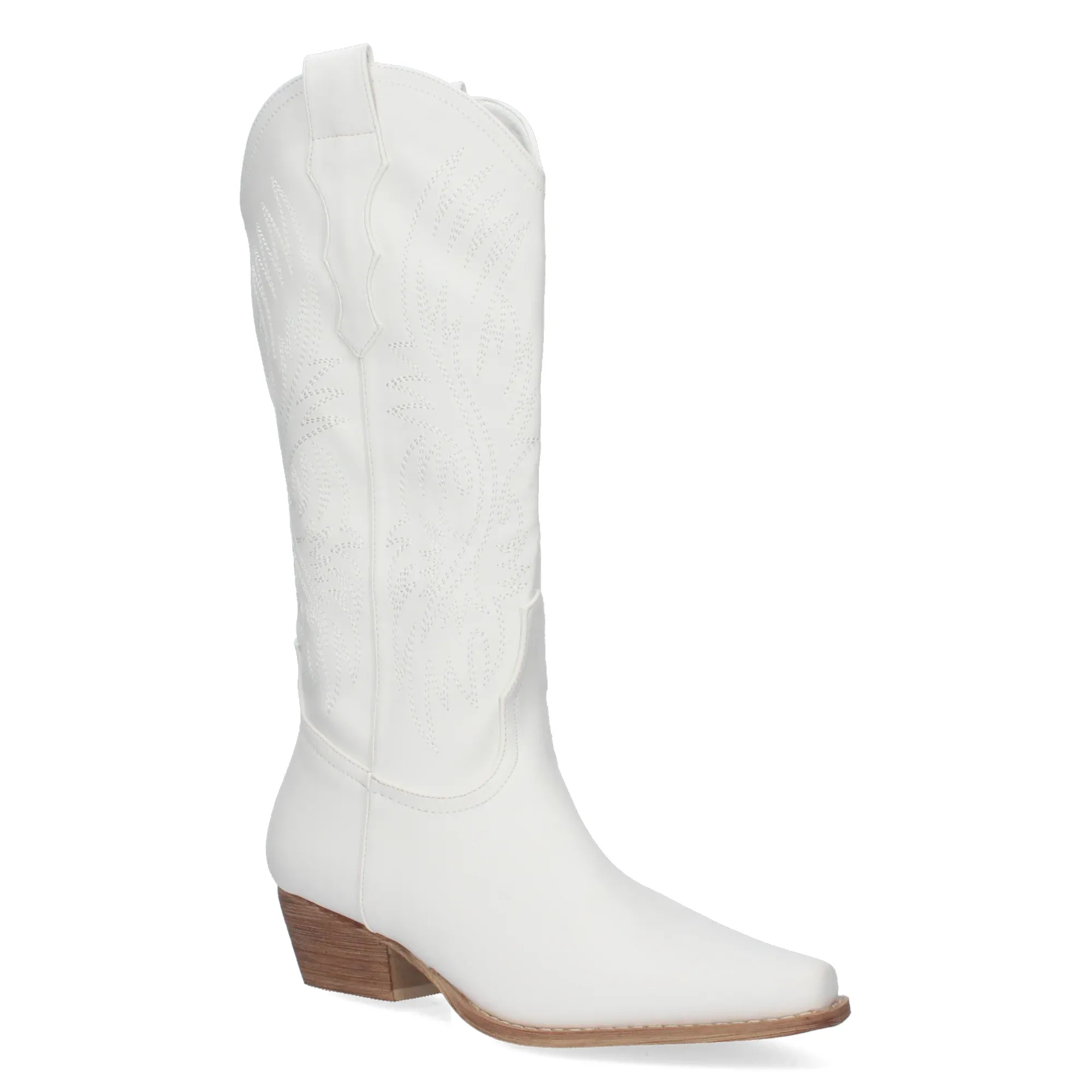 Botas Blancas Tacón Mujer Gaetana 001 - Imagen 3