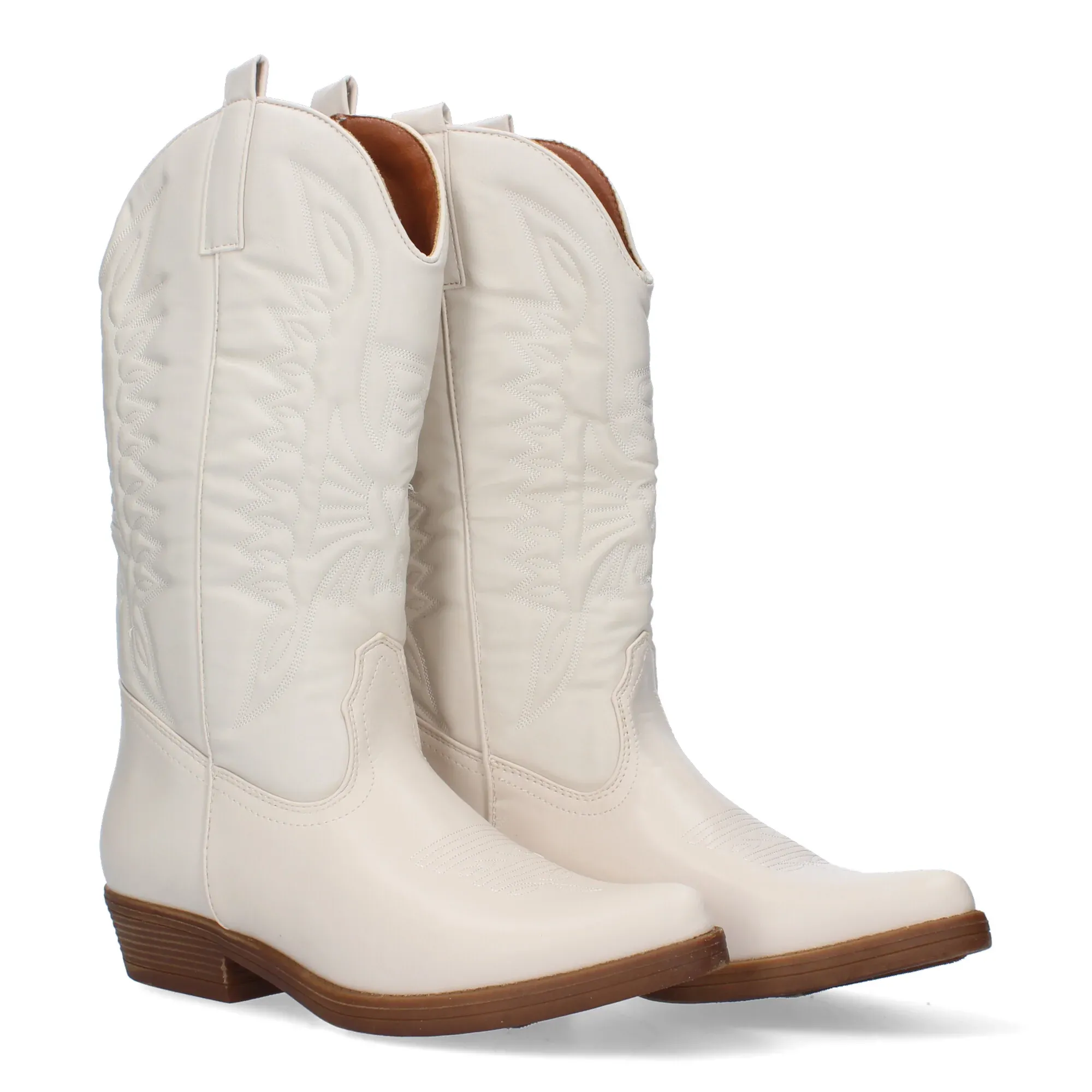 Botas Beige Tacón Mujer Fulvia 001 - Imagen 2