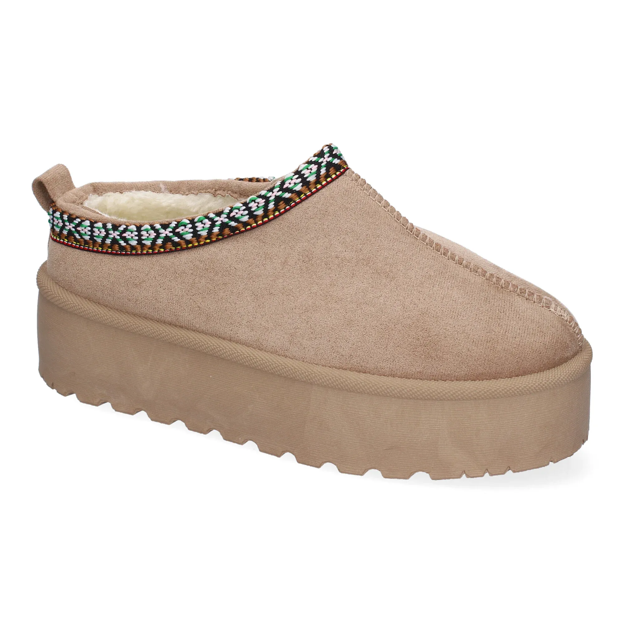 Zuecos Australianos Kaki Plataforma Mujer Pandora 002 - Imagen 3