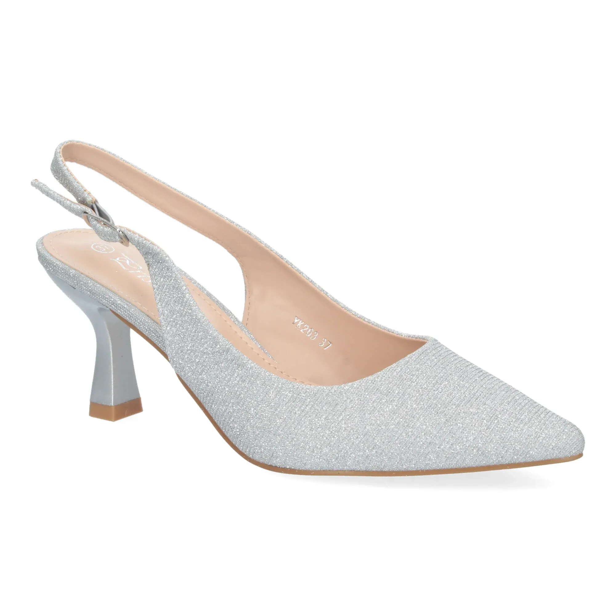 Zapatos de Salón Plateados Mujer Valeria 001 - Imagen 3